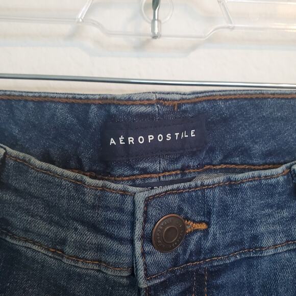 Aero Mid Rise Boot Stretch Jeans (XL) 16 Short Gorpcore Blue Denim Casual NWT - Picture 5 of 13